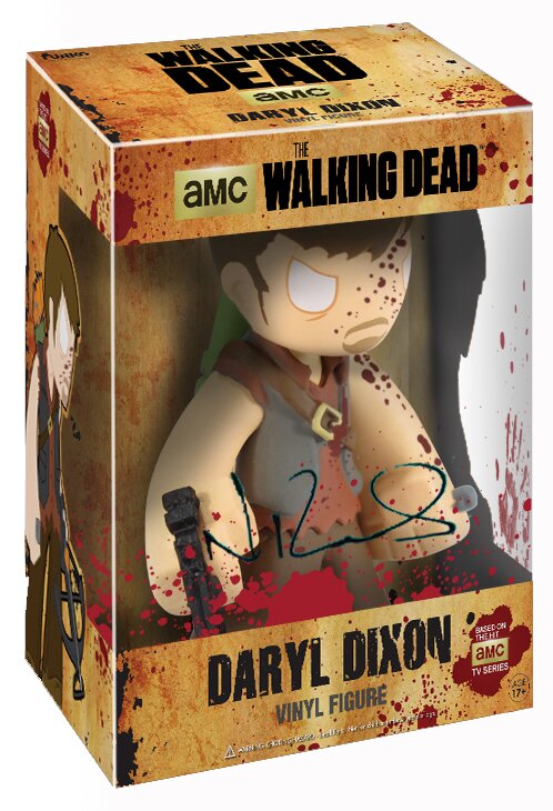 Walker Stalker Con Exclusive Daryl Dixon Funko The Walking Dead Vinyl Figure WalkingD Daryl Blood Spatter signed Walker Stalker Con Exclusive Daryl Dixon Funko The Walking Dead Vinyl Figure